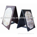 Leather 4''x6'' table menu holder